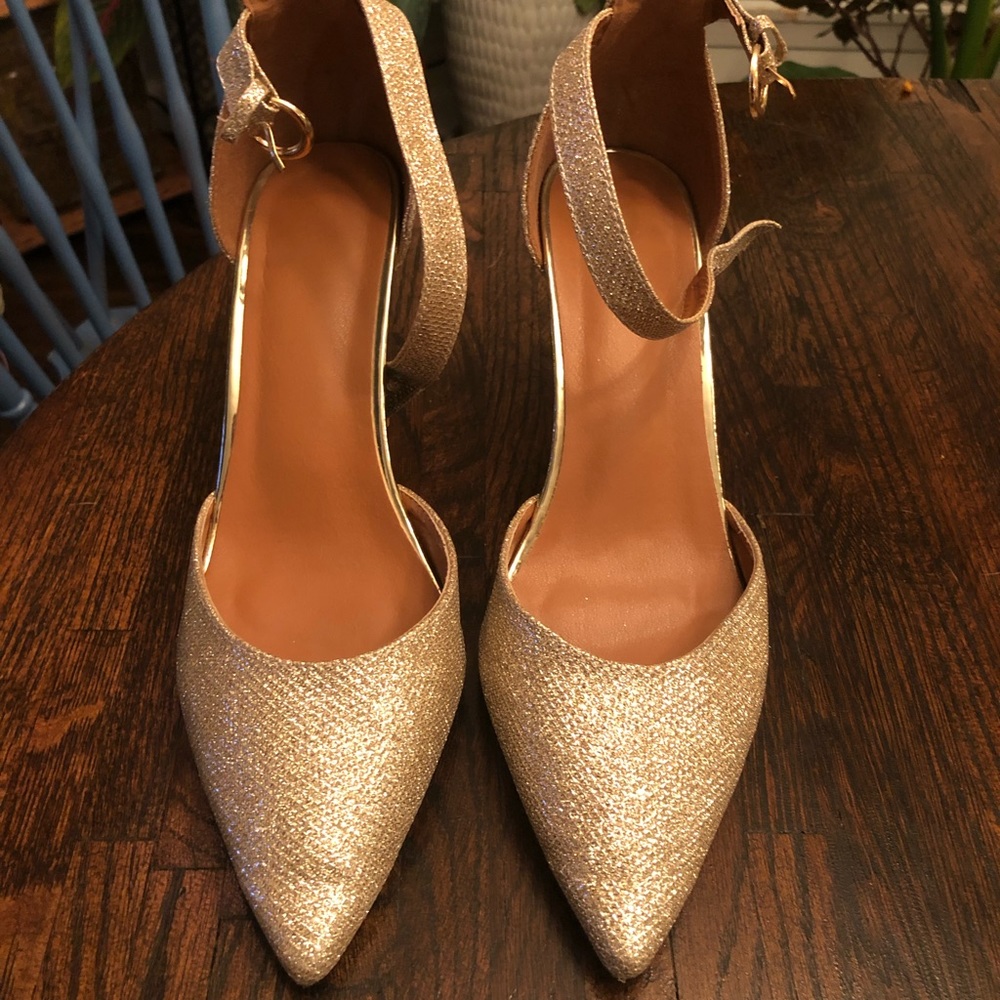 Gold Shimmery Heels